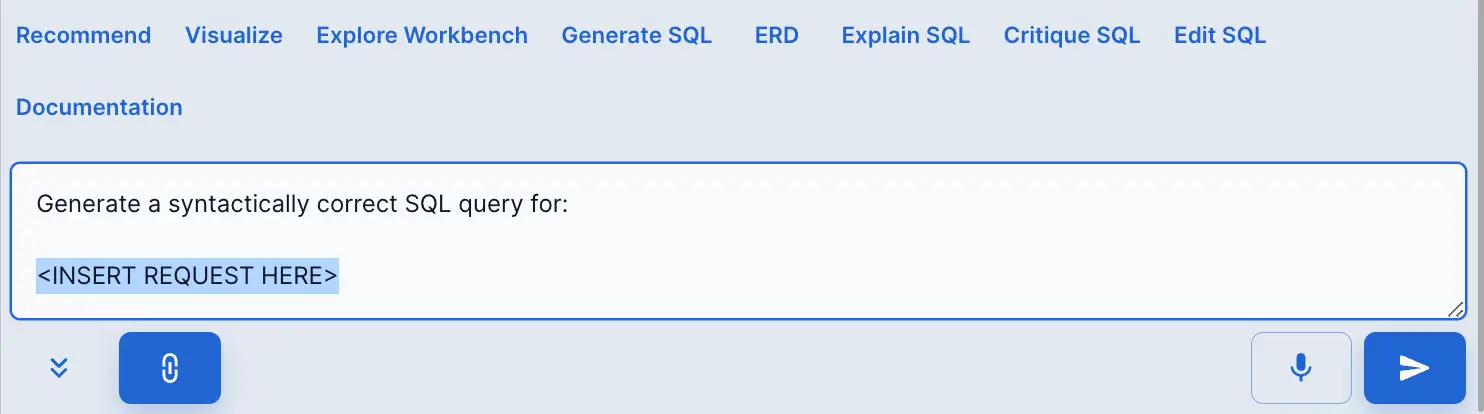 Athena Intelligence Query Editor screen with options to generate and edit SQL queries.